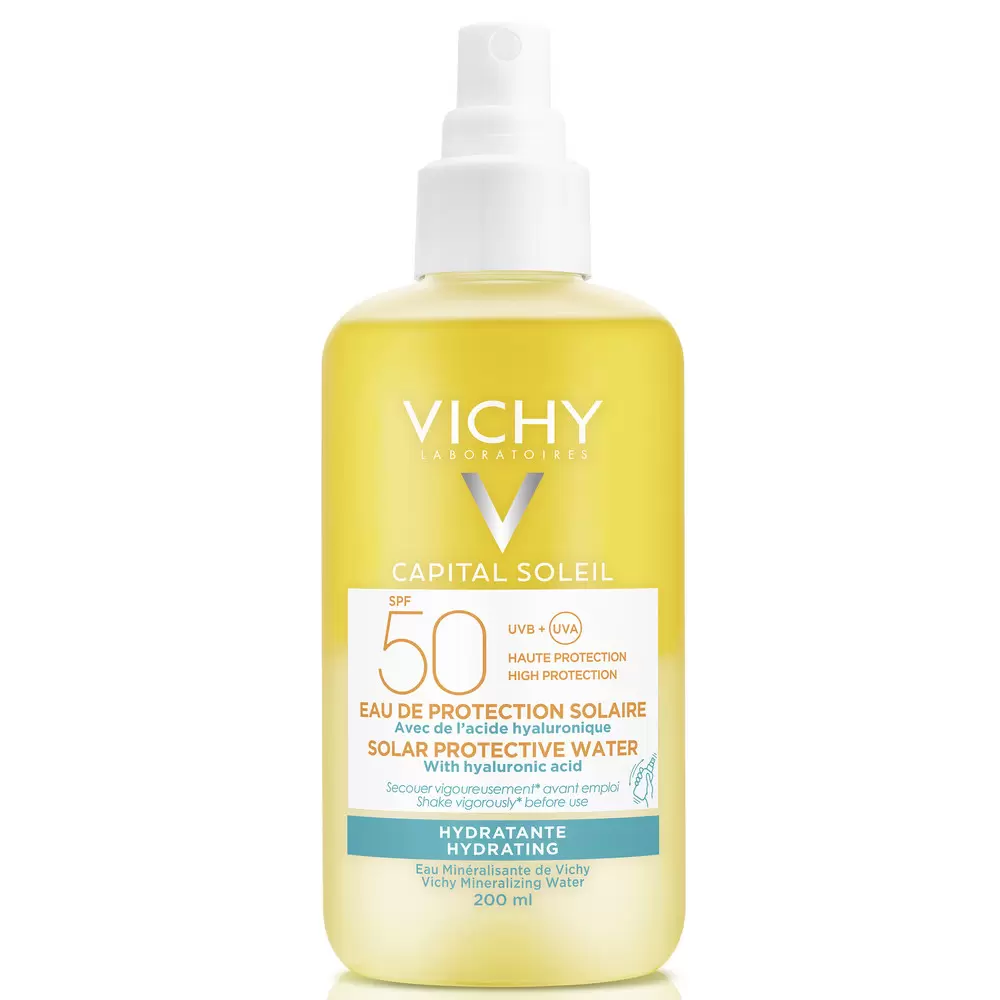 VICHY CAPITAL SOLEIL Солнцезащитный двухфазный спрей увлажняющий SPF 50 200ml