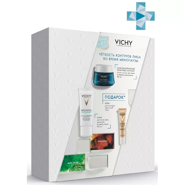 VICHY Neovadiol набор ( Крем Фитоскульпт 50 мл, Крем ночной 50 мл и Крем-уход для век и губ 15 мл)