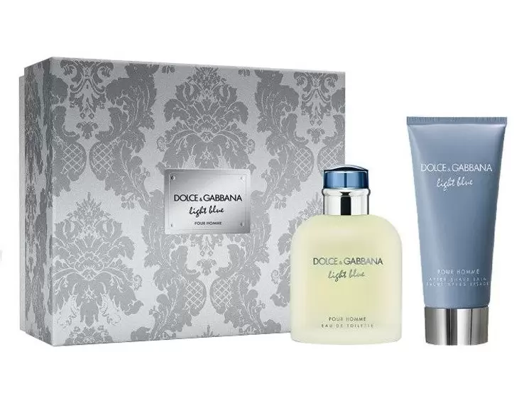 Dolce&Gabbana Light Blue Pour Homme набор (75ml edt+50 бальзам после бритья)