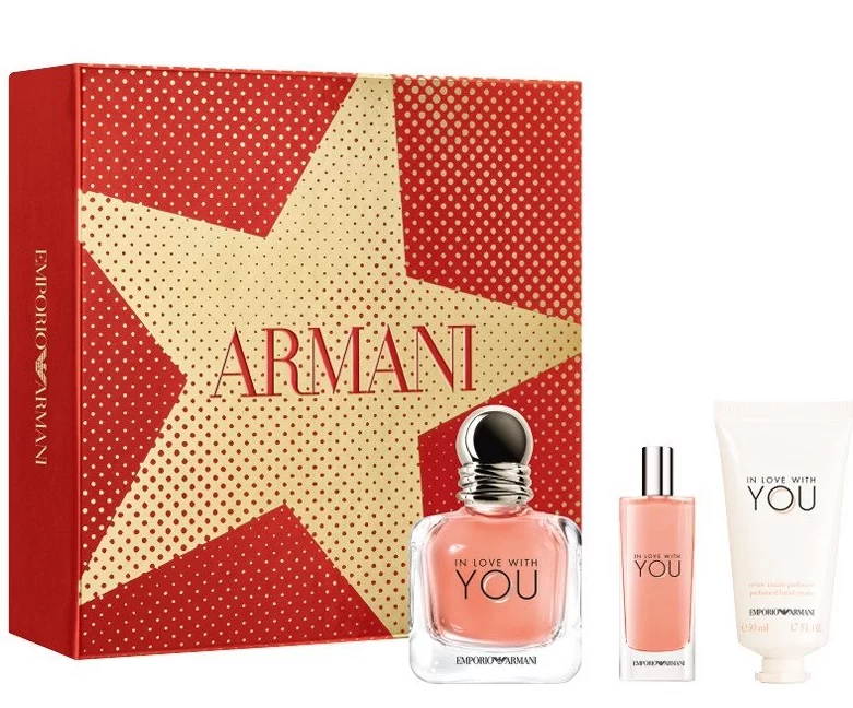 Armani Emporio In Love With You набор (50ml edp+15ml+50ml крем для рук)
